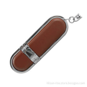 Leather USB Flash Drive, 128MB to 64GB CapacityNew